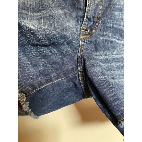 J. Crew Indigo Denim Women's Mid Rise Cut Off Shorts Size 27 - Picture 6 of 11